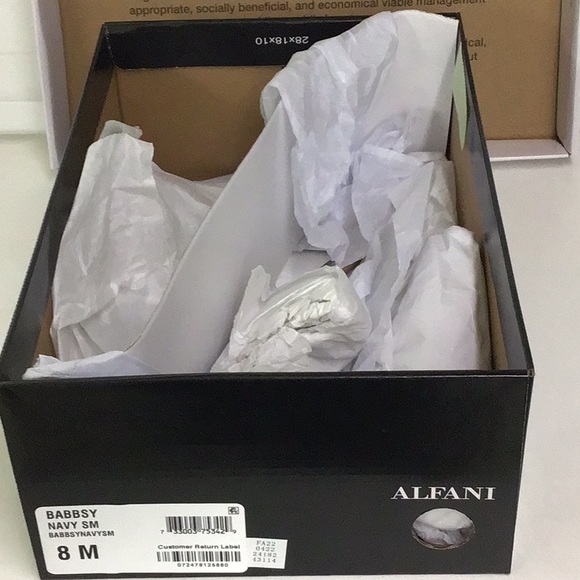 ALFANI navy sling back 8M shoes - Picture 7 of 14